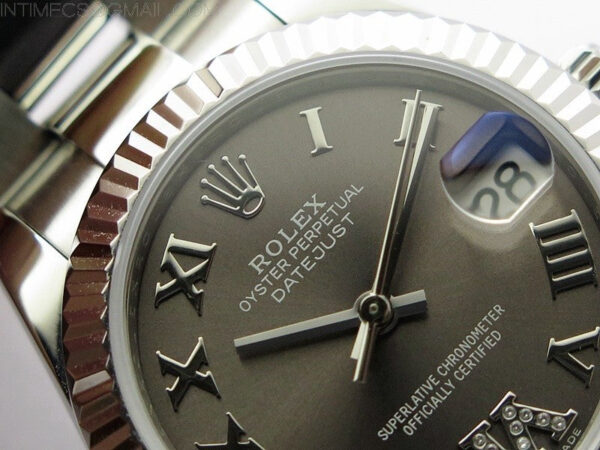 Datejust 31mm 278273 SS BP Best Edition Gray Roman Markers Dial on Oyster Bracelet - Image 8