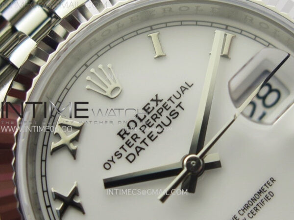 DateJust 36 SS 126234 VSF 1:1 Best Edition 904L Steel White Dial Roman Markers on Jubilee Bracelet VS3235 - Image 8