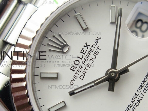 Datejust 31mm 278275 SS BP Best Edition White Stick Markers Dial on SS President Bracelet - Image 10