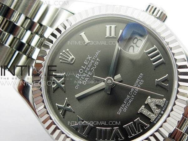 DateJust 31mm 178271 SS APSF Best Edition Gray Dial Roman Markers on Jubilee Bracelet A2824 - Image 8