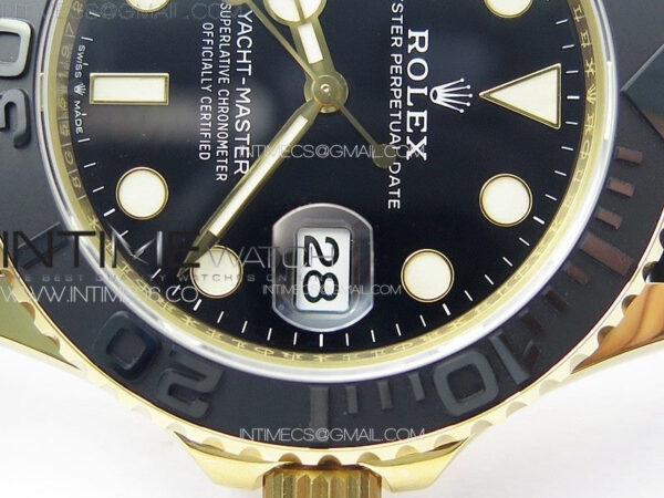 Yacht-Master 126658 YG VSF 1:1 Best Edition Black Ceramic Bezel on Oysterflex Strap VS3235 - Image 8