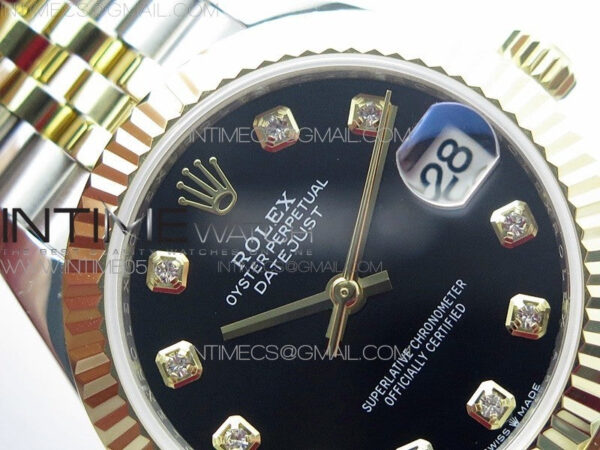 Datejust 31mm 278273 SS/YG BP Best Edition Black Diamond Markers Dial on SS/YG Jubilee Bracelet - Image 8