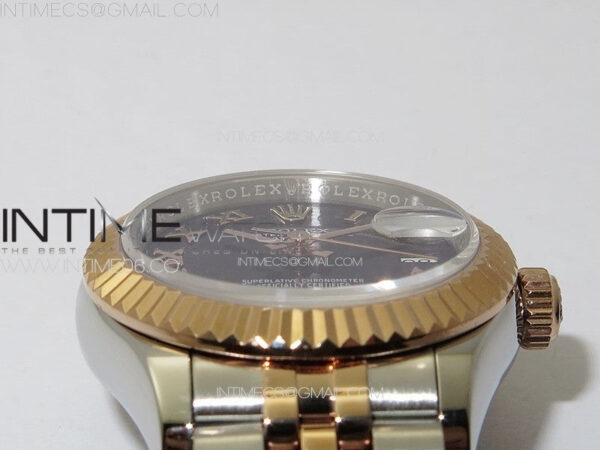 Datejust 28mm 279179 SS/RG APSF Best Edition Blue Dial Roman Markers on SS/RG Jubilee Bracelet NH05 - Image 8