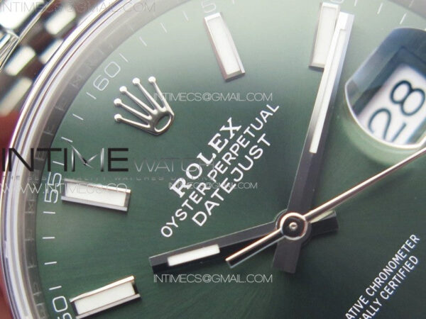 DateJust 41 126300 904L SS VSF 1:1 Best Edition Green Dial on Jubilee Bracelet VS3235 - Image 8