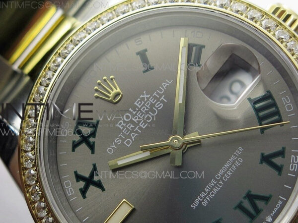 DateJust 36 SS/YG 126283 JDF 1:1 Best Edition Gray Dial on Oyster Bracelet - Image 8