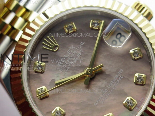 Datejust 31mm 278273 SS/YG BP Best Edition Brown MOP Diamond Markers Dial on SS/YG Jubilee Bracelet - Image 8