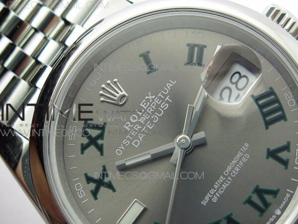 DateJust 36 SS 126200 BP 1:1 Best Edition Gray Dial on Jubilee Bracelet - Image 8