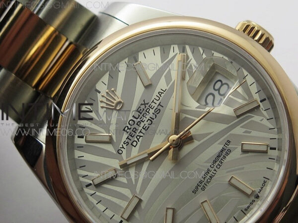 DateJust 36 SS/RG 126201 BP 1:1 Best Edition Silver/Gray Dial on Oyster Bracelet - Image 7