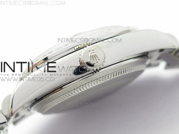 Datejust 31mm 278275 SS Crystal bezel BP Best Edition Silver Dial(@6 Crystal Marker) on SS President Bracelet - Image 8