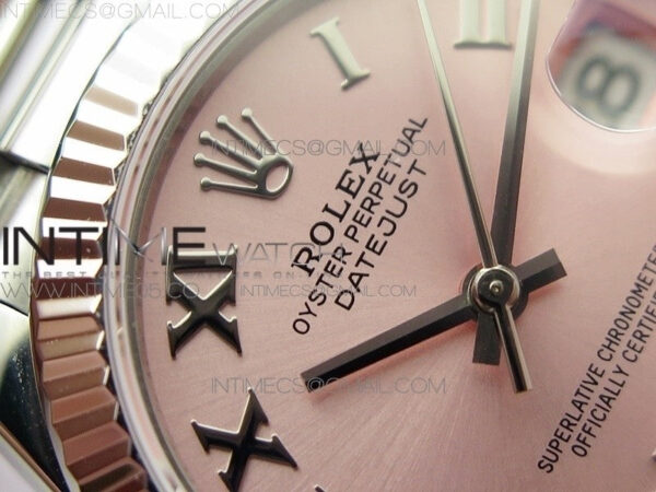 Datejust 31mm 278275 SS BP Best Edition Pink Roman Markers Dial(@6 Crystal Makrer) on SS President Bracelet - Image 8