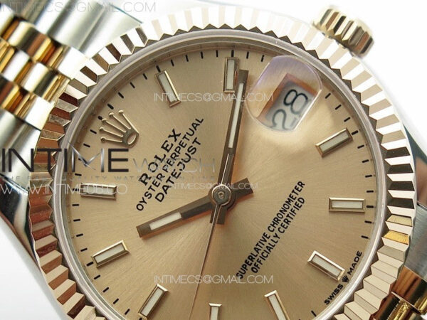 DateJust 31mm 178271 SS/RG APSF Best Edition RG Dial Sticks Markers on Jubilee Bracelet A2824 - Image 10