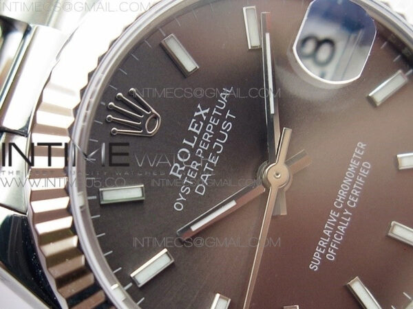 Datejust 31mm 278275 SS BP Best Edition Gray Stick Markers Dial on SS President Bracelet - Image 7