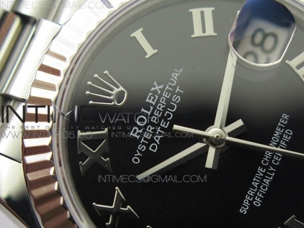 Datejust 31mm 278275 SS BP Best Edition Black Roman Markers Dial on SS President Bracelet - Image 8