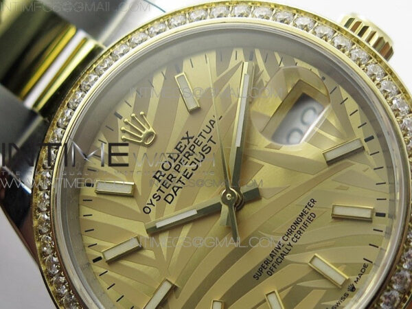DateJust 36 SS/YG 126283 JDF 1:1 Best Edition New YG Dial Style 2 on Oyster Bracelet - Image 8