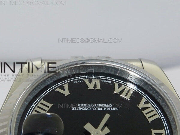 DateJust 36 SS 116234 ARF 1:1 Best Edition Black Dial Roman Markers on SS Jubilee Bracelet SH3135 - Image 8