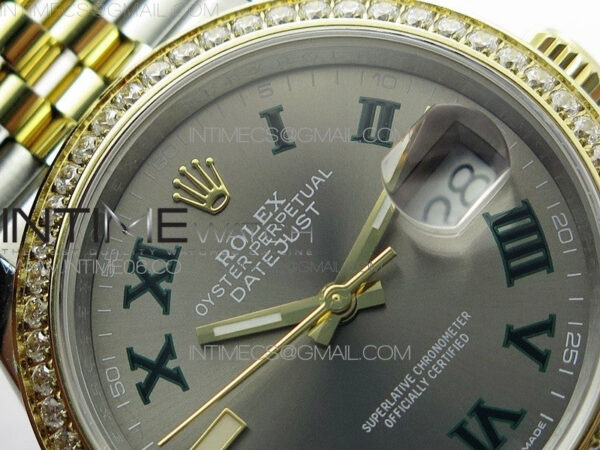 DateJust 36 SS/YG 126283 JDF 1:1 Best Edition Gray Dial on Jubilee Bracelet - Image 8
