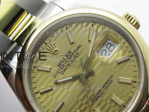DateJust 36 SS/YG 126203 JDF 1:1 Best Edition New YG Dial on Oyster Bracelet - Image 8