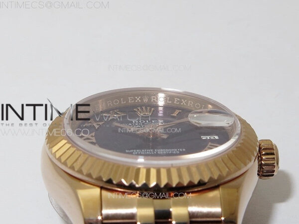 Datejust 28mm 279179 RG APSF Best Edition Blue Dial Roman Markers on SS Jubilee Bracelet NH05 - Image 8