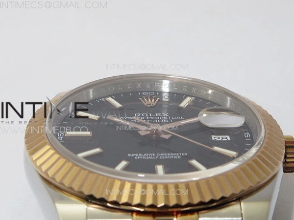 DateJust 41 126331 904L SS/RG GMF 1:1 Best Edition Black Dial On Jubilee Bracelet VR3235 - Image 8