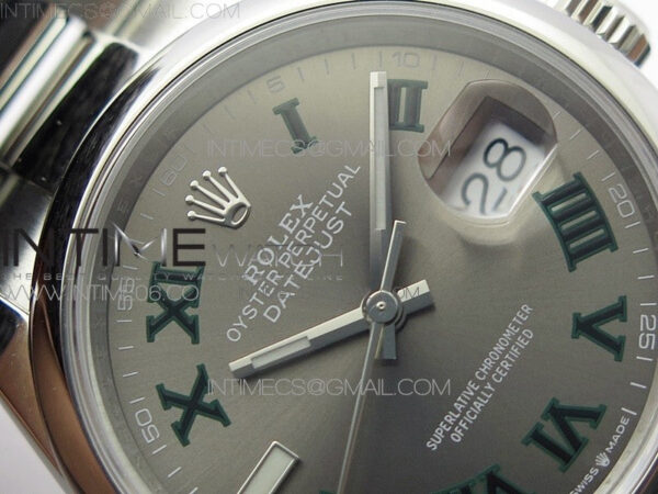 DateJust 36 SS 126200 BP 1:1 Best Edition Gray Dial on Oyster Bracelet - Image 8