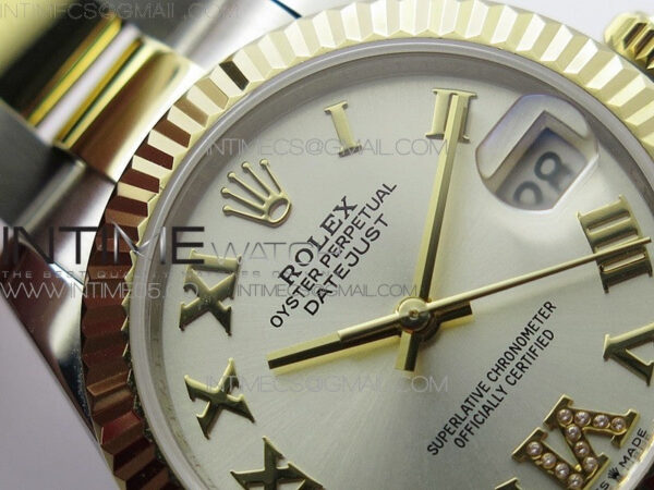 Datejust 31mm 278273 SS/YG BP Best Edition Silver Roman Markers Dial on SS/YG Oyster Bracelet - Image 8