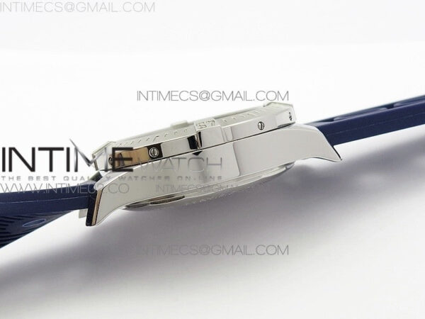 Challenger Chronograph SS Blue Dial on Rubber Strap A7750 (Free rubber strap) - Image 8