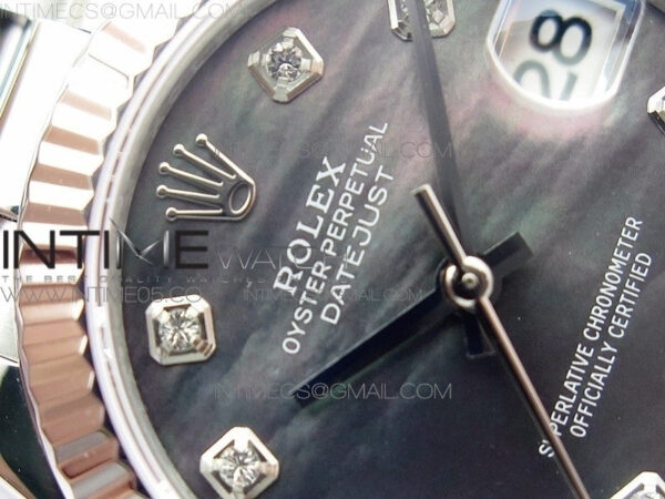 Datejust 31mm 278275 SS BP Best Edition Gray MOP Crystals Markers Dial on SS President Bracelet - Image 8