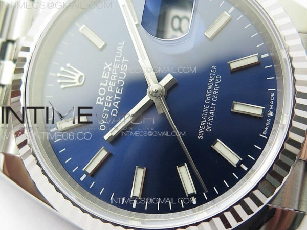 DateJust 36 SS 126234 VSF 1:1 Best Edition 904L Steel Blue Dial on Jubilee Bracelet VS3235 - Image 8