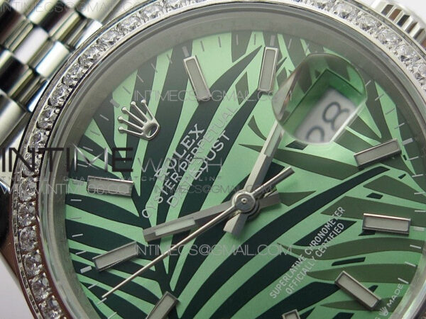DateJust 36 SS 126284 BP 1:1 Best Edition New Green Dial on Jubilee Bracelet - Image 8