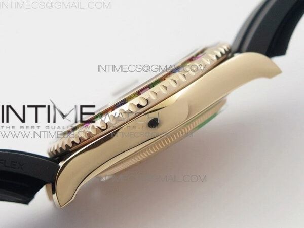 Yacht-Master 40 116695SATS GMF 1:1 Best Edition 904L Case on Black Rubber Strap - Image 7
