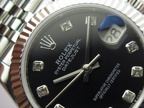 Datejust 31mm 278271 SS BP Best Edition Black Crystal Markers Dial on Jubilee Bracelet - Image 9