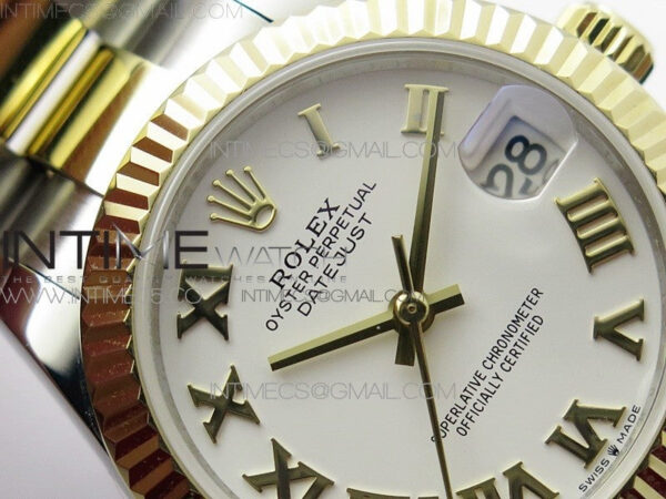Datejust 31mm 278273 SS/YG BP Best Edition White Roman Markers Dial on SS/YG Oyster Bracelet - Image 7