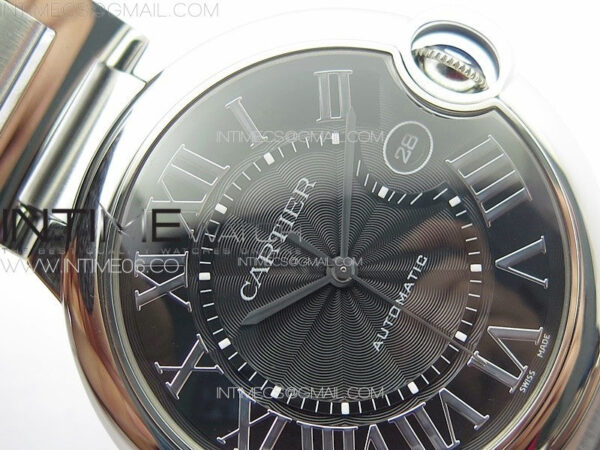 Ballon Bleu 42mm SS K3F 1:1 Best Edition Black Texture Dial on SS Bracelet A2824 - Image 8