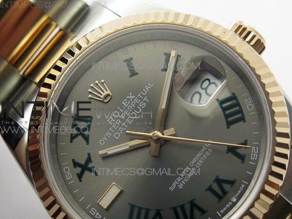 DateJust 36 SS/RG 126231 BP 1:1 Best Edition Gray Dial on Oyster Bracelet - Image 8