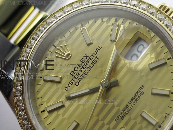 DateJust 36 SS/YG 126283 JDF 1:1 Best Edition New YG Dial on Oyster Bracelet - Image 9