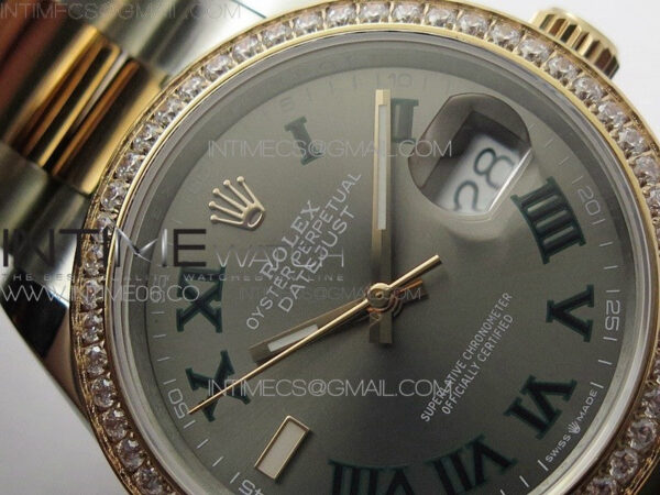 DateJust 36 SS/RG 126281 BP 1:1 Best Edition Gray Dial on Oyster Bracelet - Image 8