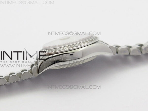 DateJust 28mm SS Diamond Bezel BP Best Edition Silver Dial on SS Bracelet ETA2671 - Image 9