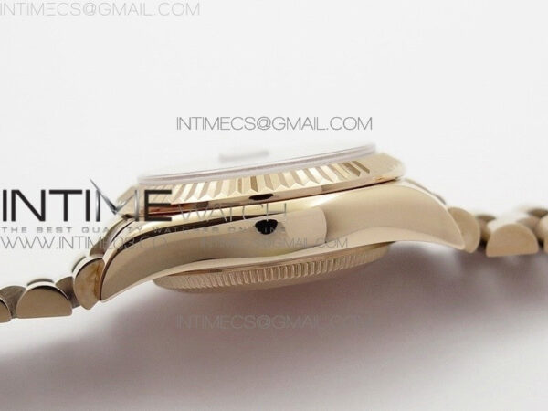DateJust 28mm RG Diamond Bezel BP Best Edition Brown Dial Roman Markers on RG Bracelet ETA2671 - Image 7