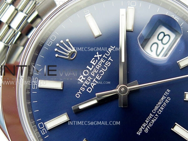 DateJust 41 126300 904L SS VSF 1:1 Best Edition Blue Dial on Jubilee Bracelet VS3235 - Image 8