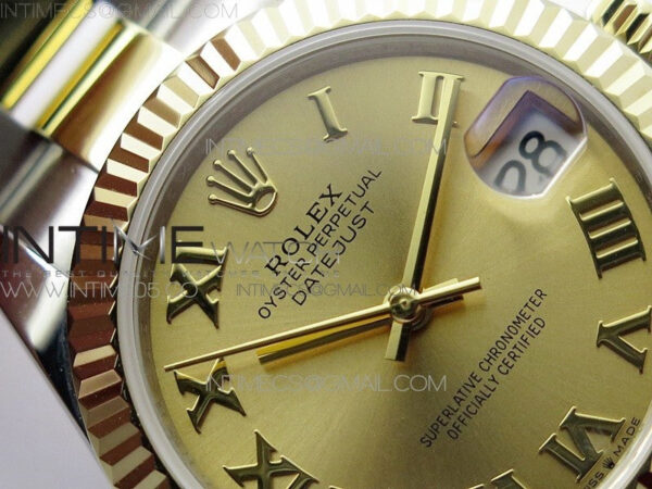 Datejust 31mm 278273 SS/YG BP Best Edition YG Roman Markers Dial on SS/YG Oyster Bracelet - Image 8