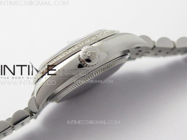 Datejust 28mm 279179 SS/Crystals APSF Best Edition Blue Flowers Dial on SS Jubilee Bracelet NH05 - Image 7