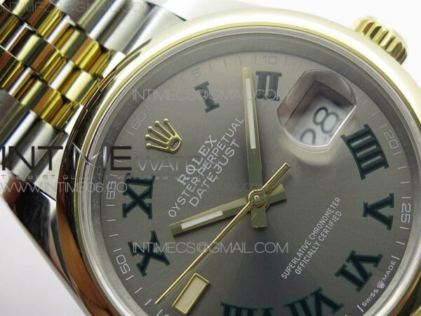 DateJust 36 SS/YG 126203 JDF 1:1 Best Edition Gray Dial on Jubilee Bracelet - Image 8