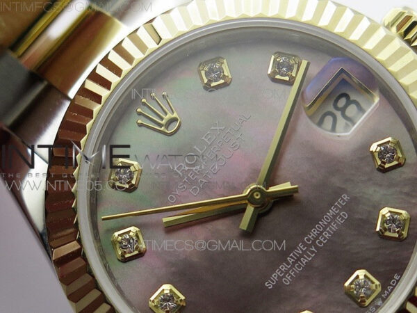 Datejust 31mm 278273 SS/YG BP Best Edition Black MOP Diamonds Markers Dial on SS/YG Oyster Bracelet - Image 8