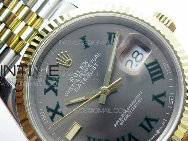 DateJust 36 SS/YG 126233 JDF 1:1 Best Edition Gray Dial on Jubilee Bracelet - Image 7