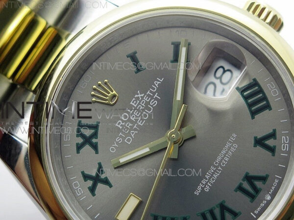 DateJust 36 SS/YG 126203 JDF 1:1 Best Edition Gray Dial on Oyster Bracelet - Image 8