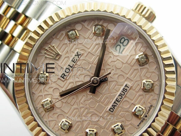 DateJust 31mm 178271 SS/RG APSF Best Edition RG Jubilee Dial Crystal Markers on Jubilee Bracelet A2824 - Image 8