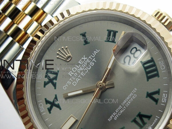 DateJust 36 SS/RG 126231 BP 1:1 Best Edition Gray Dial on Jubilee Bracelet - Image 8