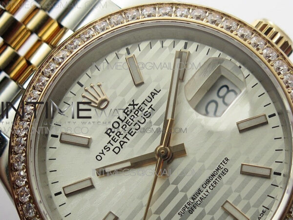 DateJust 36 SS/RG 126281 BP 1:1 Best Edition Silver Dial on Jubilee Bracelet - Image 9