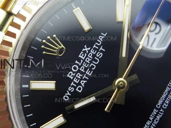 DateJust 36mm 126234 BP 1:1 Best Edition 904L Steel/YG New Version Black Dial on Jubilee Bracelet - Image 9