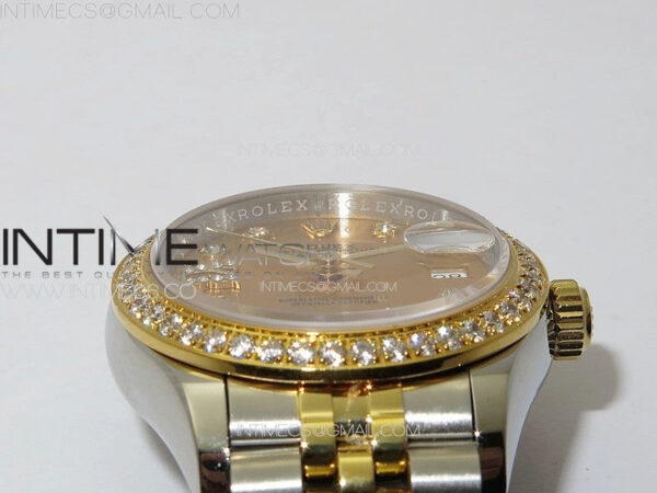 Datejust 28mm 279179 SS/YG APSF Best Edition Gold Dial Stars Crystals Markers on SS/YG Jubilee Bracelet NH05 - Image 8